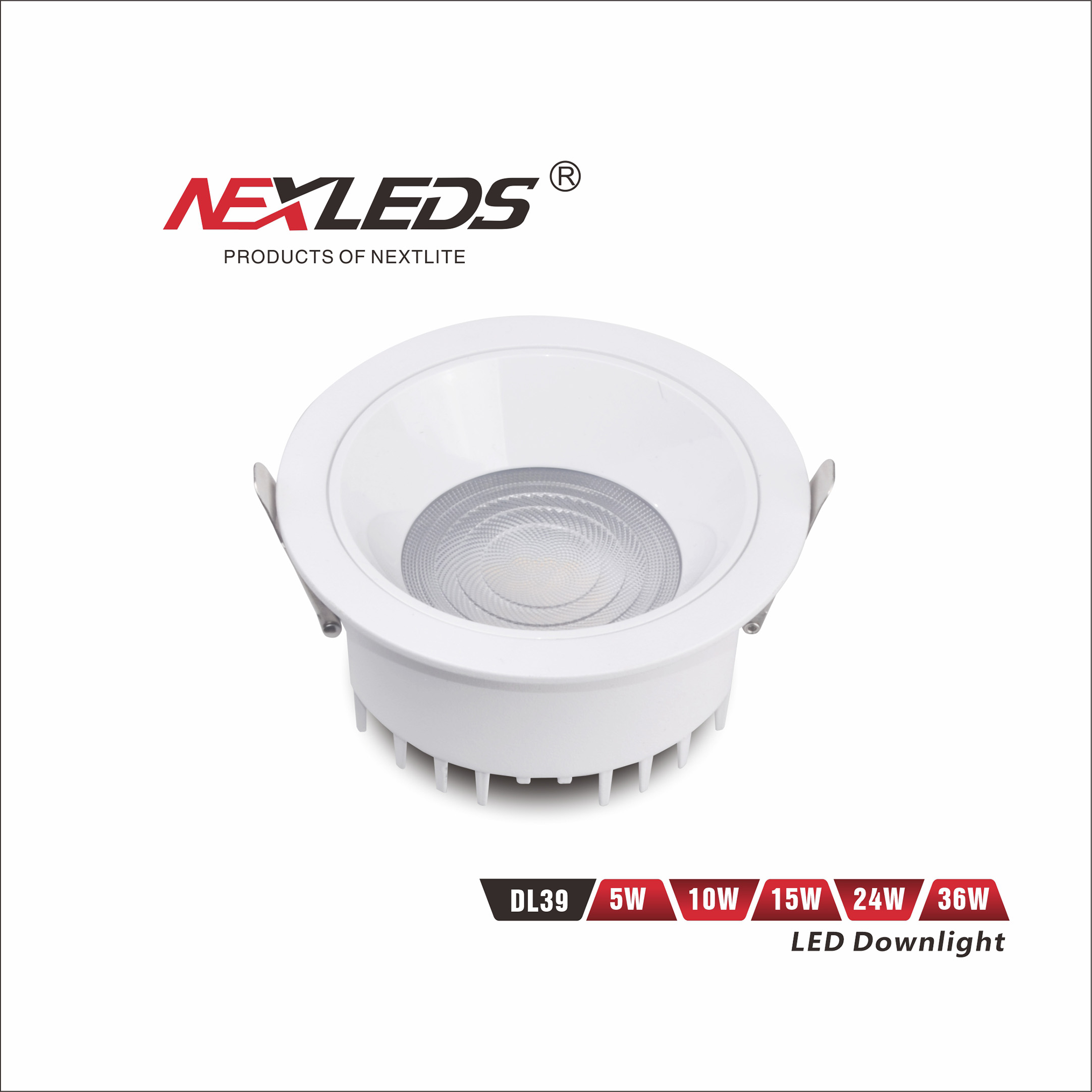 DL39 5W / 10W / 15W / 24W / 36W LED DOWNLIGHT 3CCT IP65