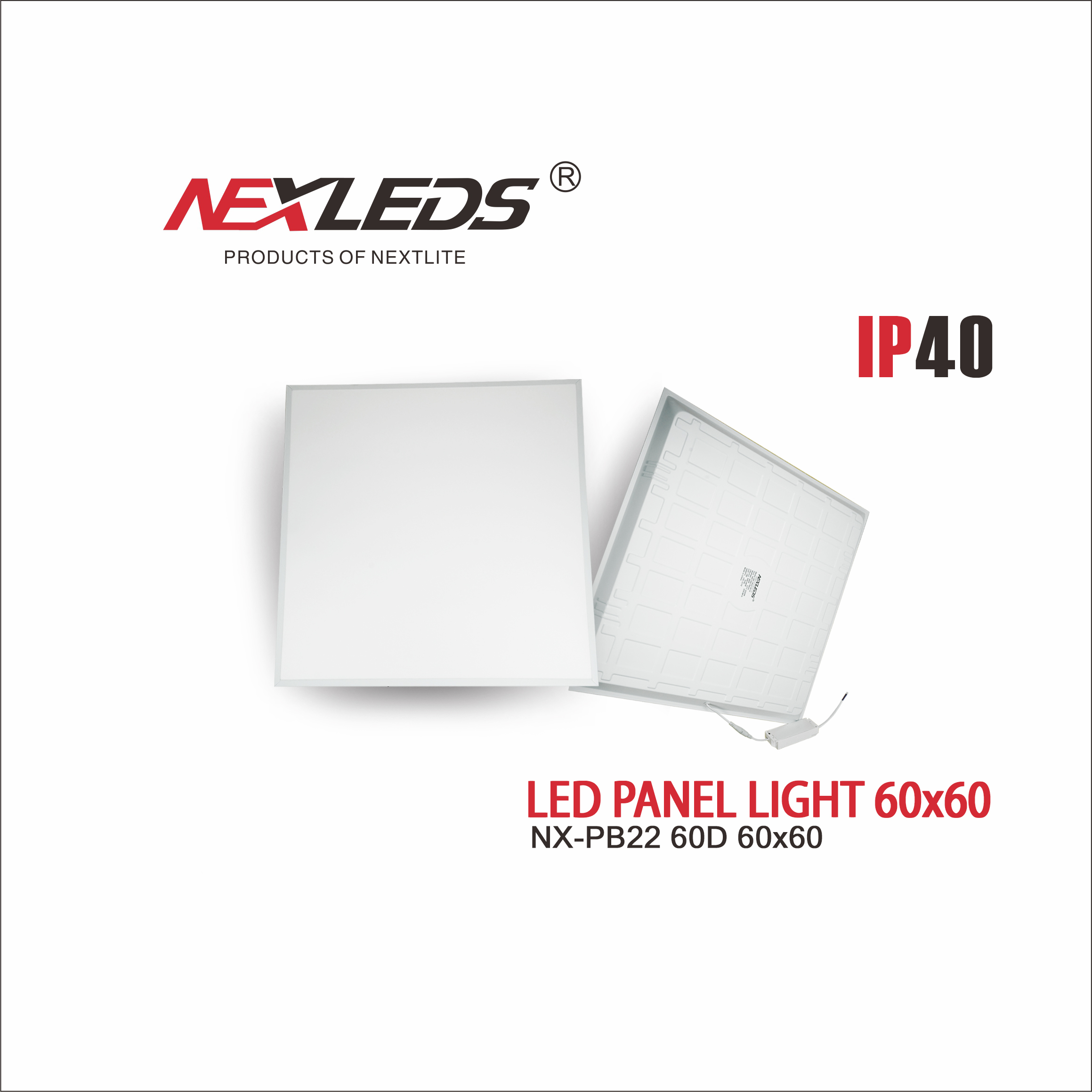 LED PANEL LIGHT 60x60 NX PB22 60D IP40