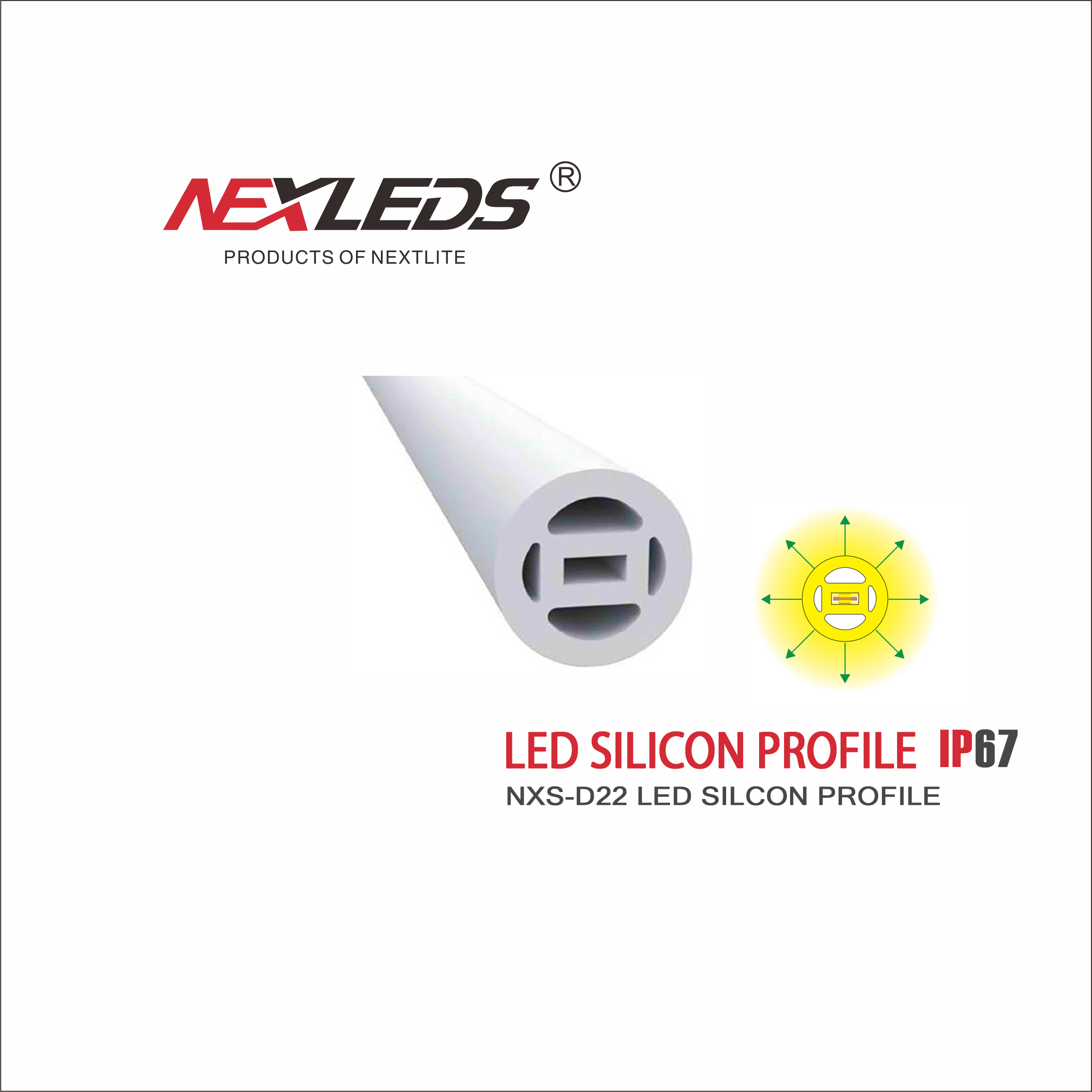 NXS D22 SILICON PROFILE IP67