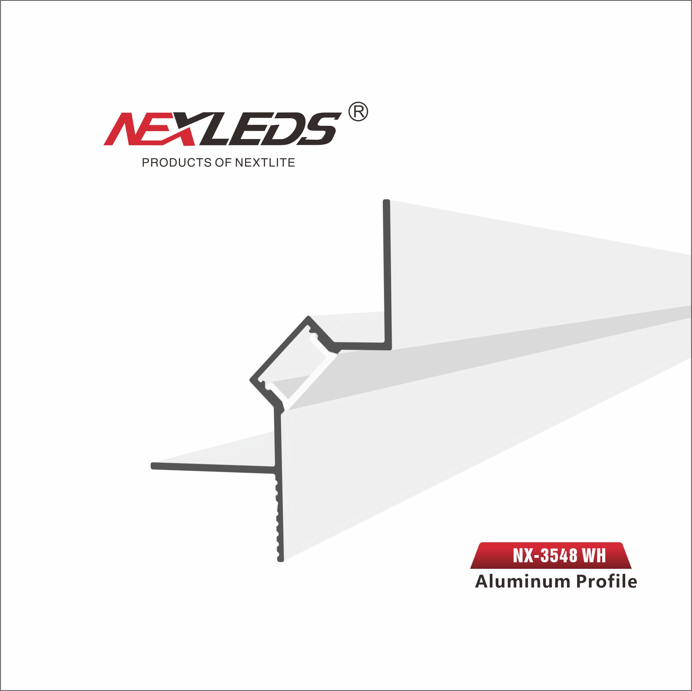 NX-3548 WH ALUMINUM PROFILE