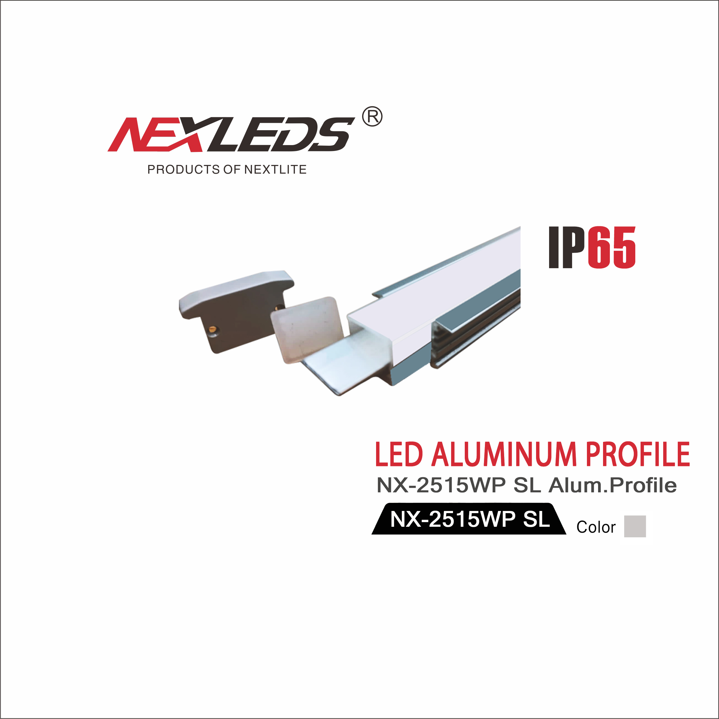 NX 2515WP SL WATER PROOF ALUMINUM PROFILE 