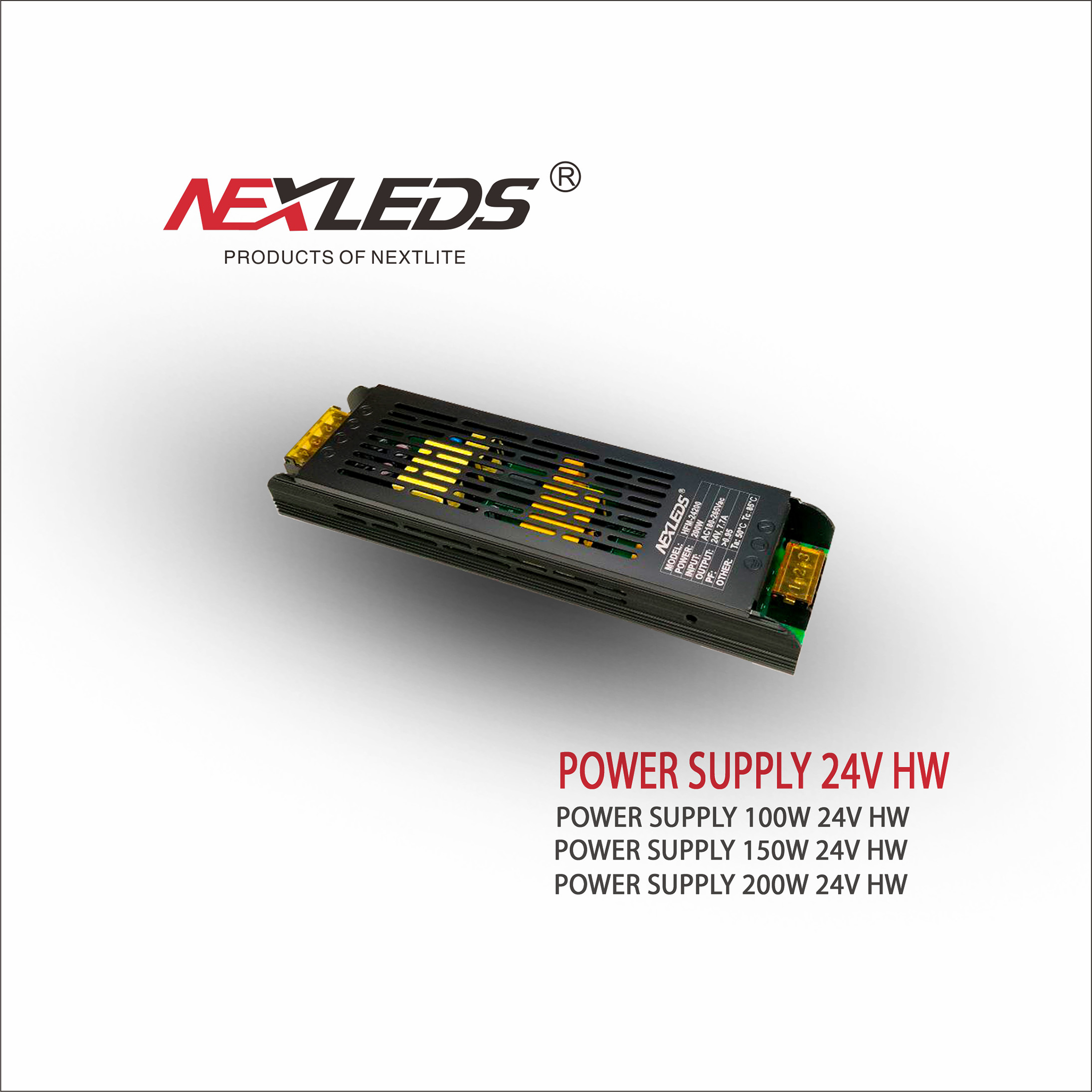 POWER SUPPLY 24V HW 100W / 150W / 200W 