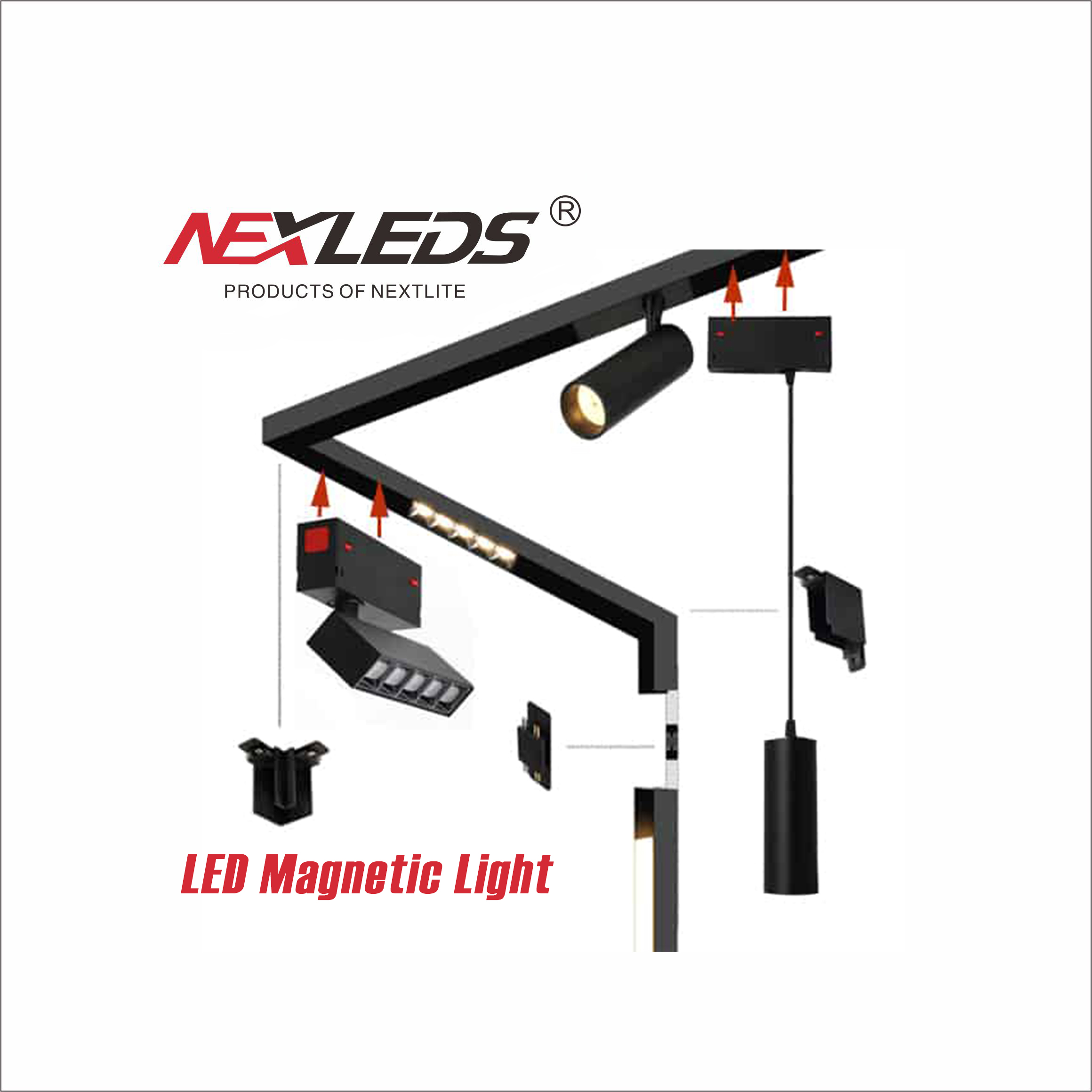 MTR01 RECESSED / MTR02 MOUNTED / MTR03 RECESSED Magnetic profile