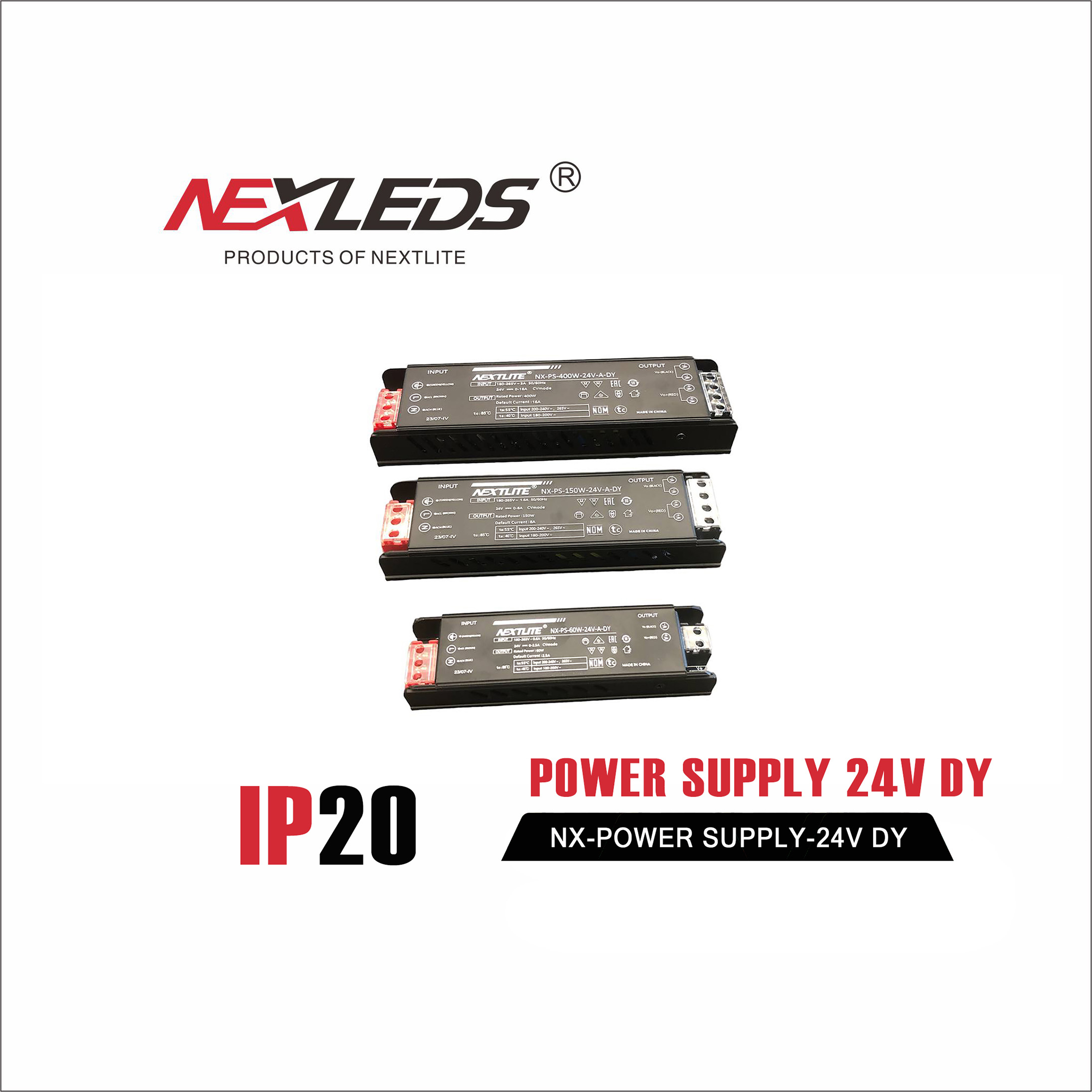 LED POWER SUPPLY 24V DY (60W / 100W / 150W / 200W / 250W / 300W / 400W )