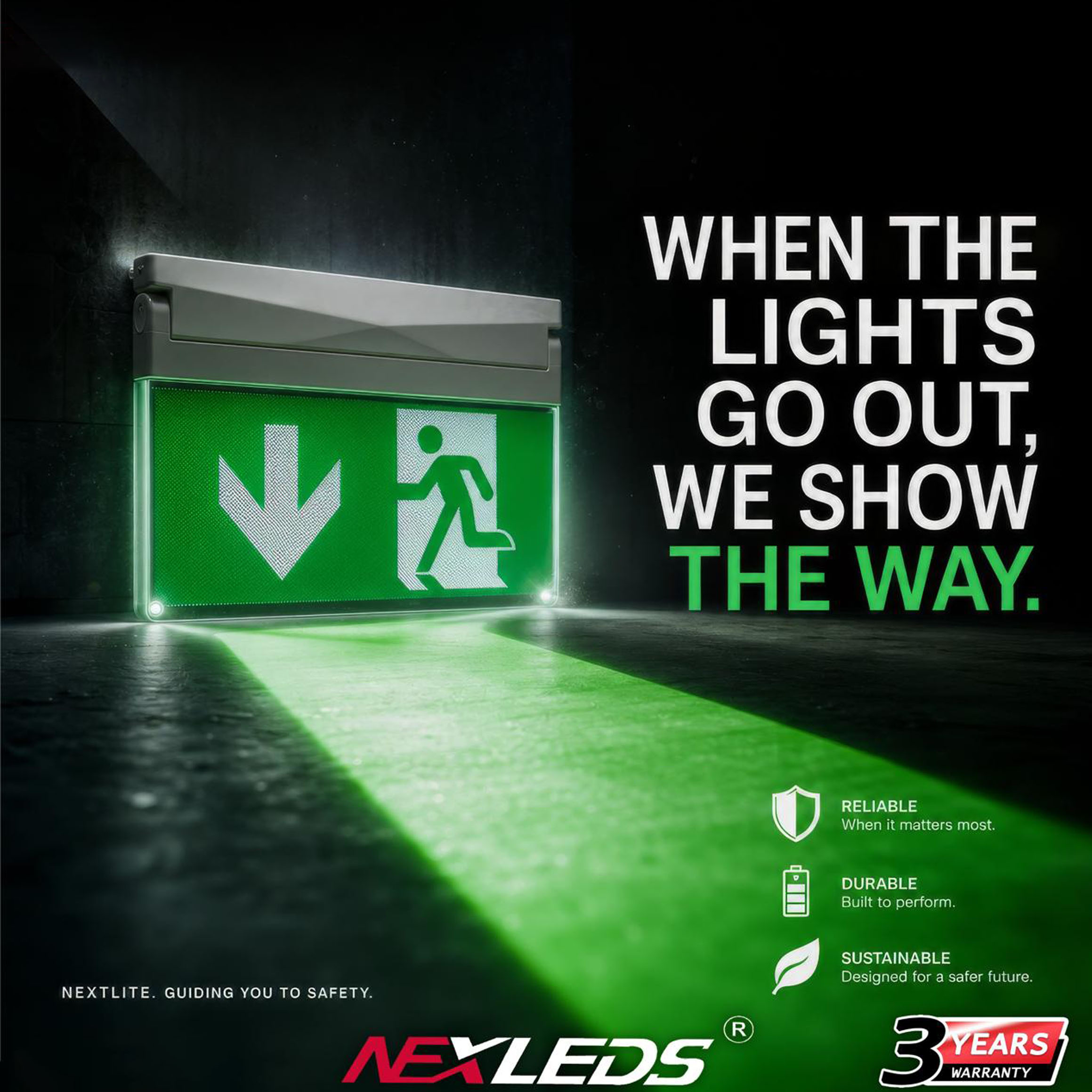 NX EM-RM2 EXIT Sign